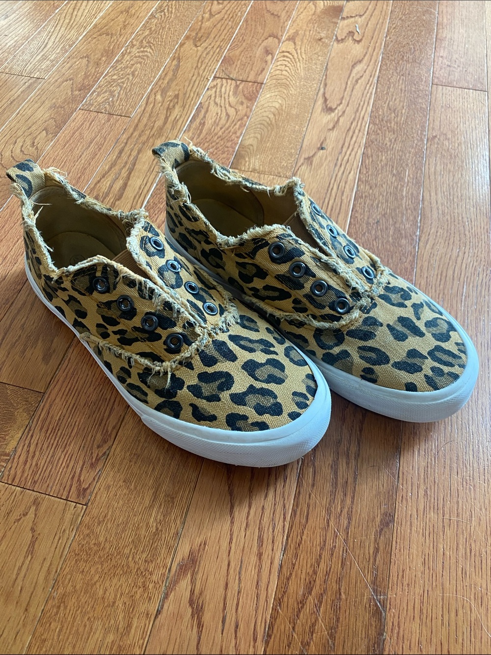 Woman’s cheetah print sneakers